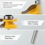 3PCS 1/4" Shank Router Bits Set - Image 3