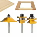3PCS 1/4" Shank Router Bits Set